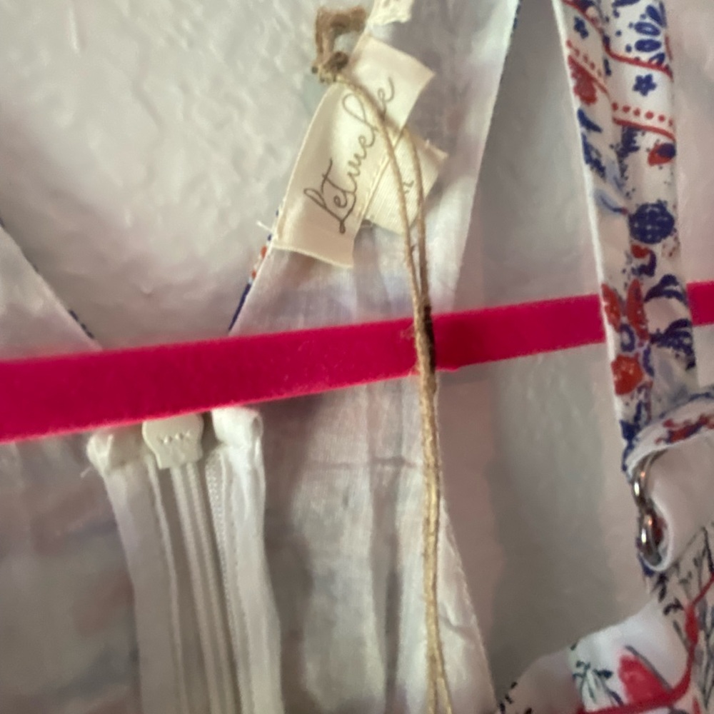 Amazing Anthropologie Let Me Be Patchwork Overalls size XL - Picture 8 of 14